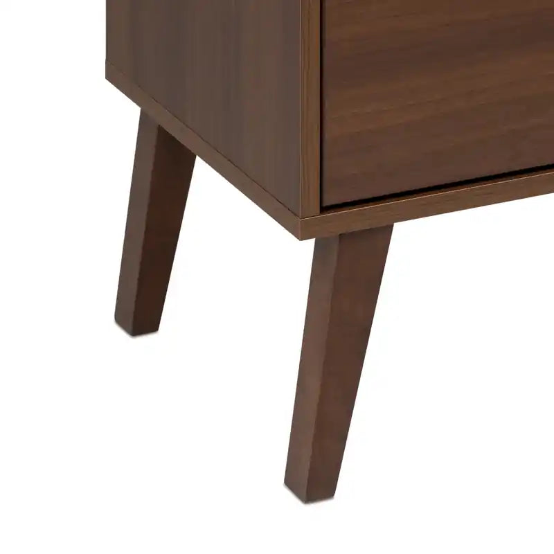 Commode haute rétro à 6 tiroirs blanc/rouge – Simple