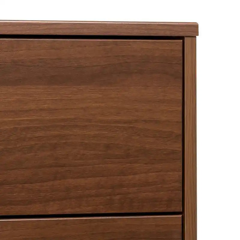 Commode haute rétro à 6 tiroirs blanc/rouge – Simple