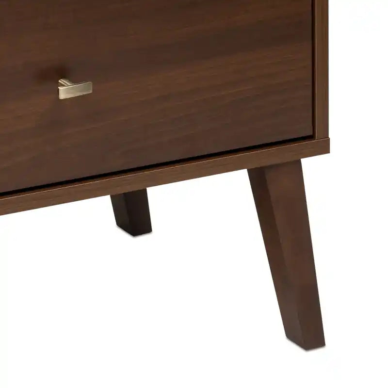 Commode haute rétro à 6 tiroirs blanc/rouge – Simple