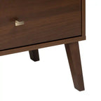 Commode haute rétro à 6 tiroirs blanc/rouge – Simple