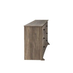 Commode double à 6 tiroirs Coastal grise – Double