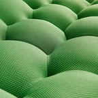 Canapé de sol bulle de 47 pouces avec design incurvé, pouf 3D pour salon, vert