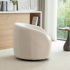 Fauteuil pivotant moderne en forme de tonneau