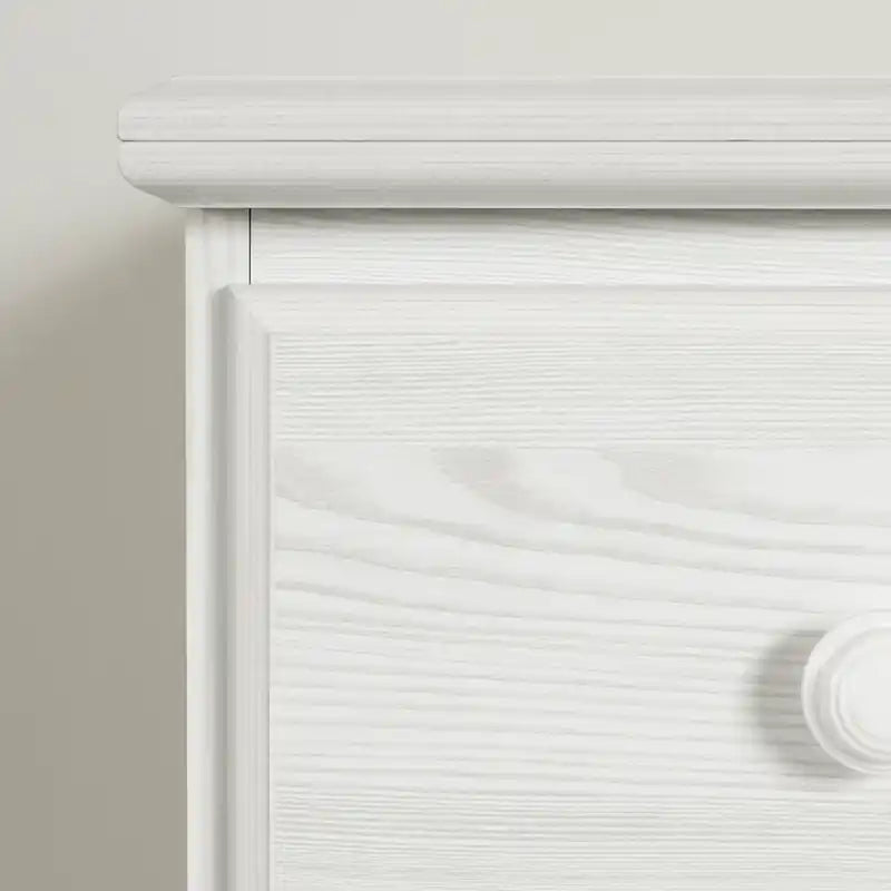 Table de chevet traditionnelle blanche pour enfant – Unique