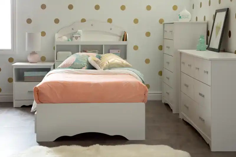 Commode blanche à 5 tiroirs pour chambre double – Simple
