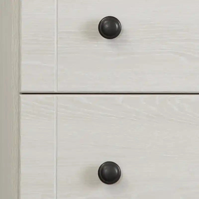 Commode haute contemporaine blanche à 5 tiroirs – Simple