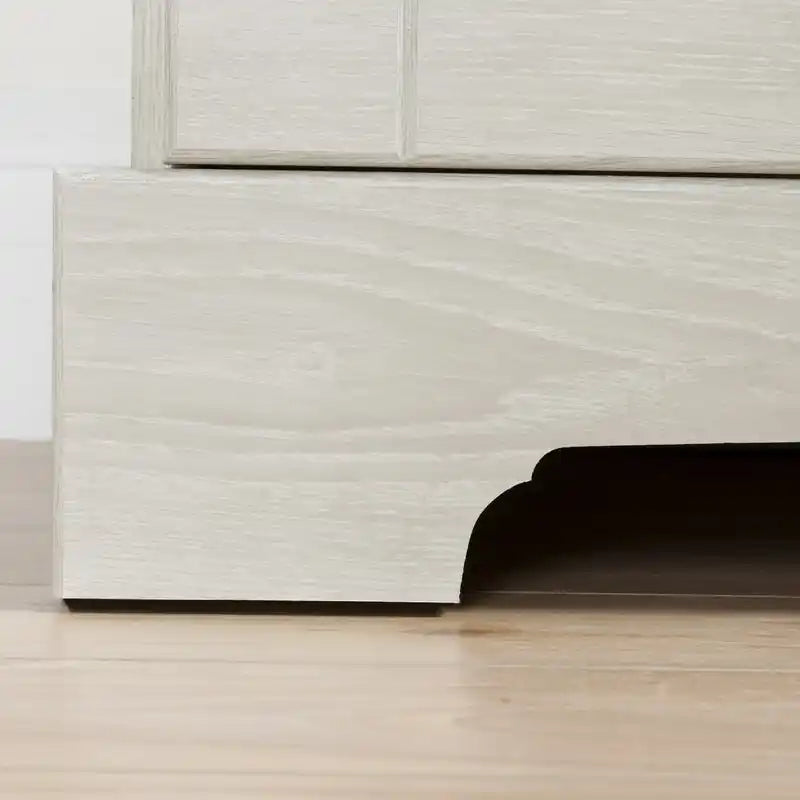 Commode haute contemporaine blanche à 5 tiroirs – Simple