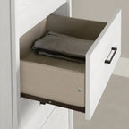 Commode haute à 5 tiroirs White Pine Farmhouse – Simple