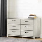 Commode double Winter Oak Classic à 6 tiroirs – Double
