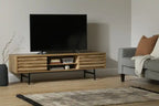 Meuble TV moderne 175 cm en chêne naturel avec 2 tiroirs – Simple
