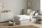Commode à 4 tiroirs White Pine Farmhouse – Simple