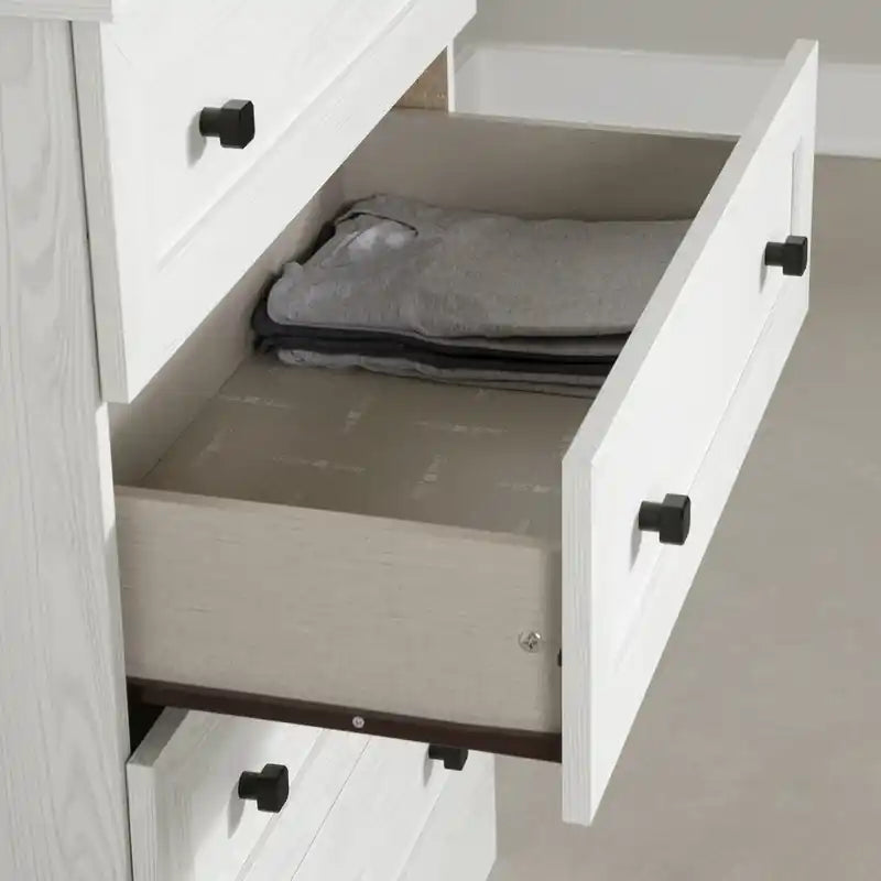 Commode à 4 tiroirs White Pine Farmhouse – Simple