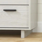 Commode contemporaine blanche à 5 tiroirs – Lit simple