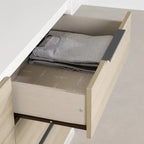 Commode double à 6 tiroirs multicolore/grise pour enfants – Simple