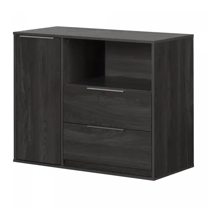 Commode double à 6 tiroirs multicolore/grise pour enfants – Simple