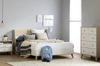 Commode blanche scandinave 5 tiroirs – Simple