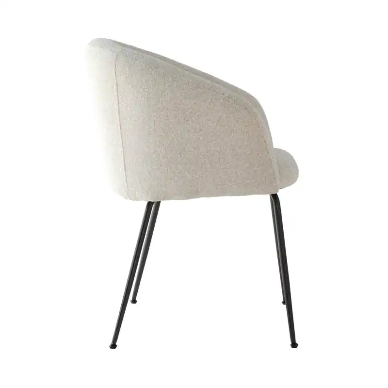 Chaise de salle à manger d'appoint moderne beige – Double