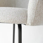 Chaise de salle à manger d'appoint moderne beige – Double