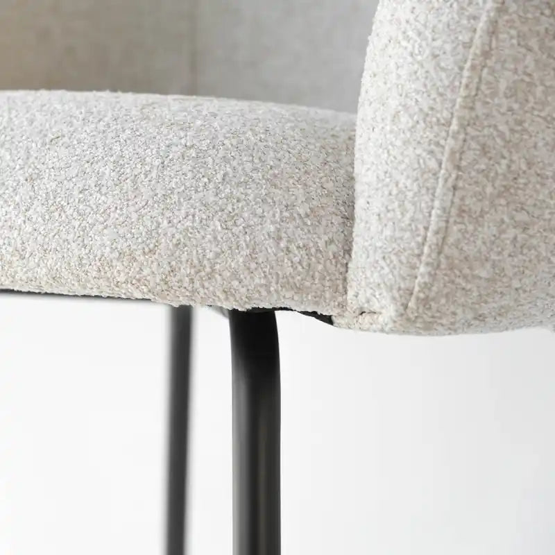 Chaise de salle à manger d'appoint moderne beige – Double
