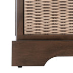 Banc de rangement SAFAVIEH Fiorello avec coussin et 3 tiroirs - 47,3 L x 15 P x 19 H - 47 L x 15 P x 19 H