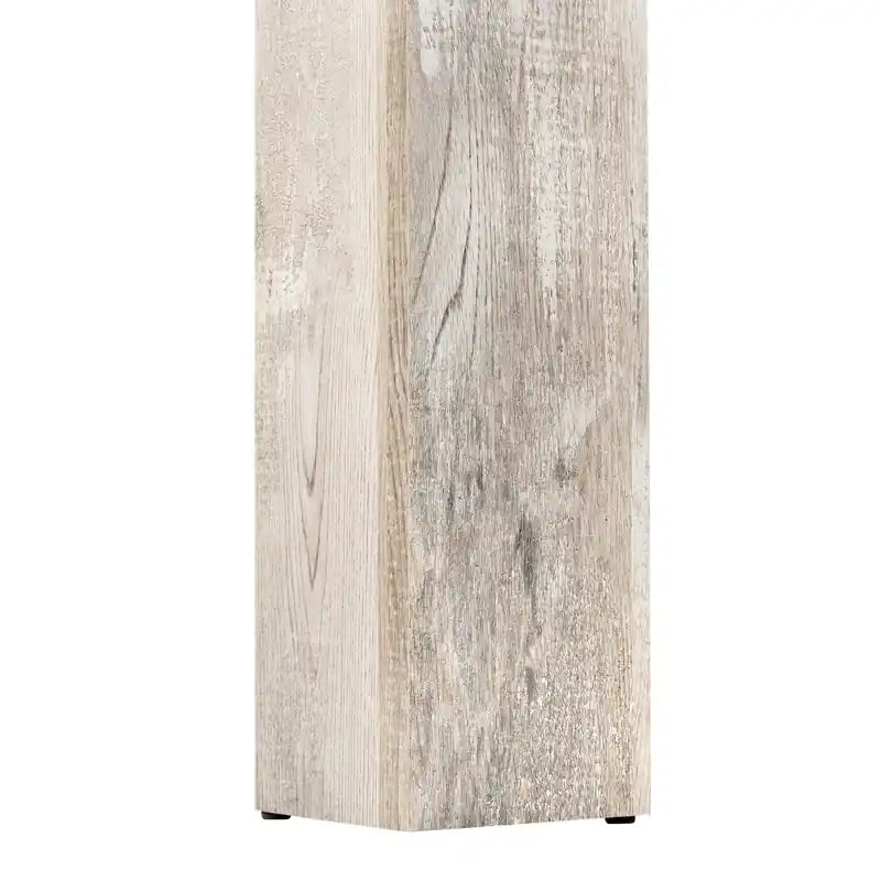 Table de salle à manger aspect bois récupéré taupe