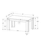 Table de salle à manger aspect bois récupéré taupe