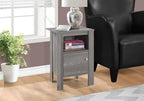 Table de chevet grise