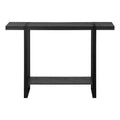 Black Reclaimed Wood-look Black Accent Table
