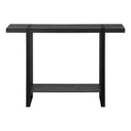 Black Reclaimed Wood-look Black Accent Table