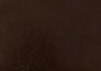 Lit Queen Size Aspect Cuir Marron Avec Pieds En Bois