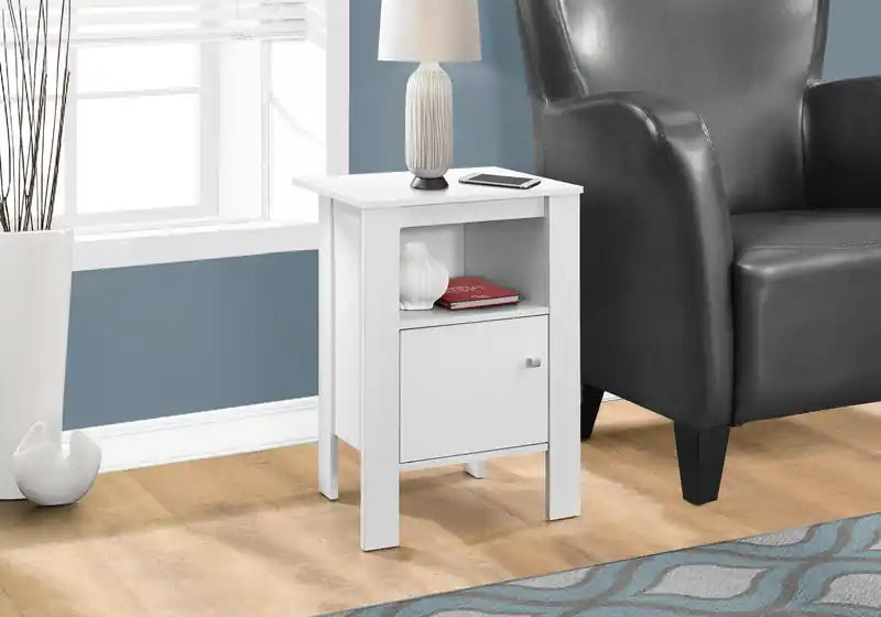 Table de chevet blanche