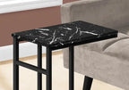Table d'appoint Black Marble Black Metal