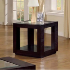 Table d'appoint Espresso avec insert en verre