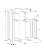 Console d'appoint de couloir taupe foncé