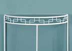 Console d'appoint de hall en métal blanc