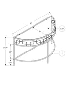 Console d'appoint de hall en métal blanc