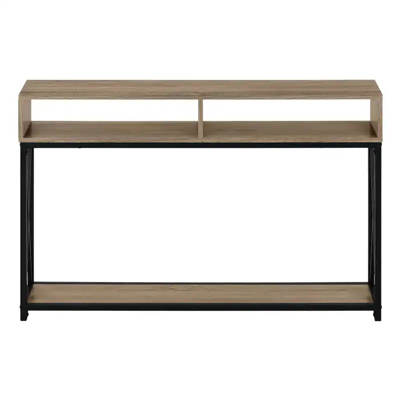 Console d'appoint en métal noir taupe