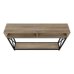 Console d'appoint en métal noir taupe