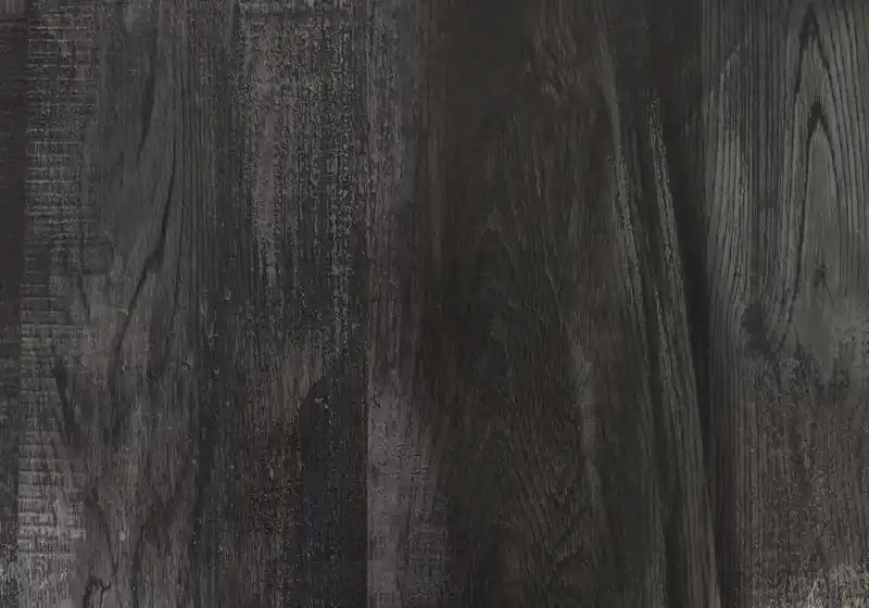 Table d'appoint en bois recyclé noir et métal noir