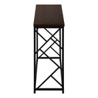 Console d'entrée Espresso Black Metal