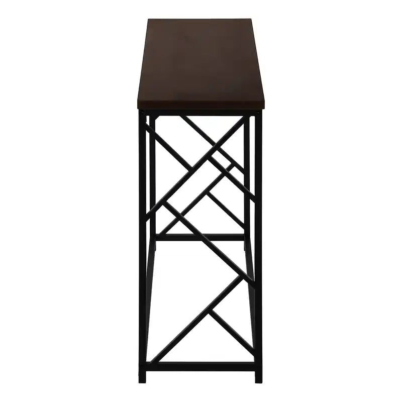 Console d'entrée Espresso Black Metal