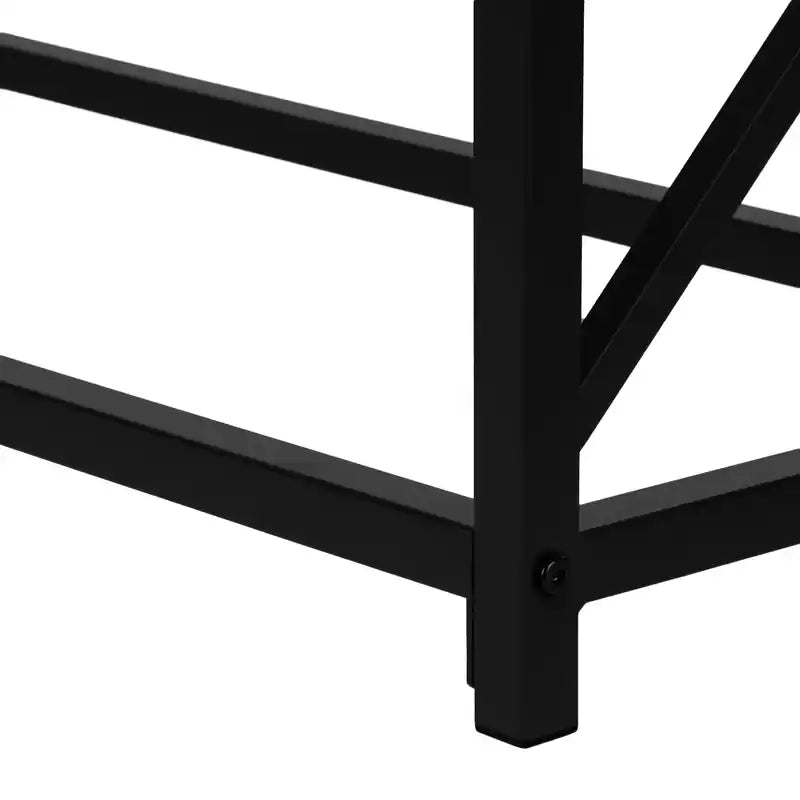 Console d'entrée Espresso Black Metal