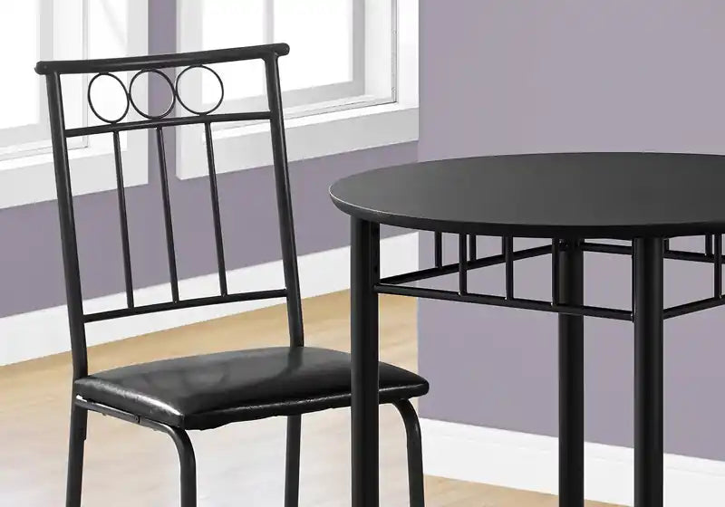 Ensemble de salle à manger rond 3 pièces de petite taille