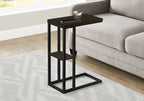 Table d'appoint en métal noir Espresso