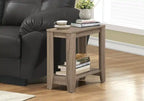 Table d'appoint gris-taupe foncé