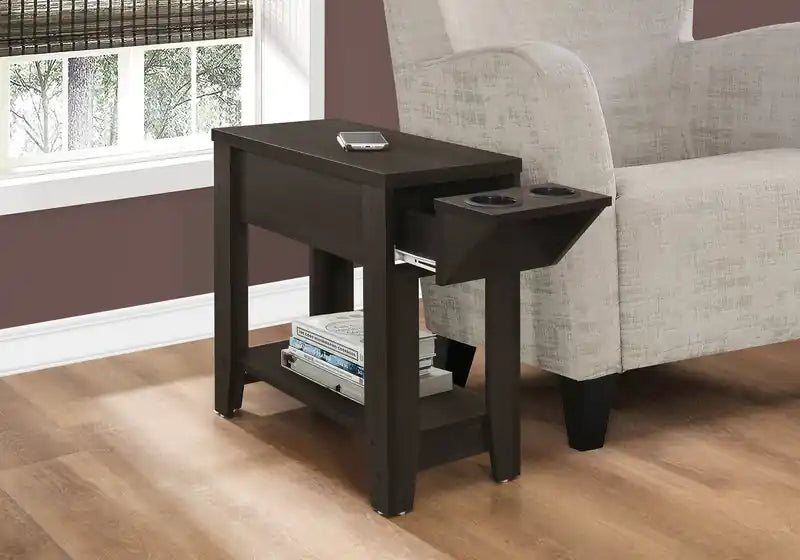 Table d'appoint Expresso avec porte-verre intégré