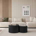 Ensemble de tables basses gigognes Wave Stripe