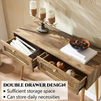 Console d'entrée à 2 tiroirs en bois de 41,9 po
