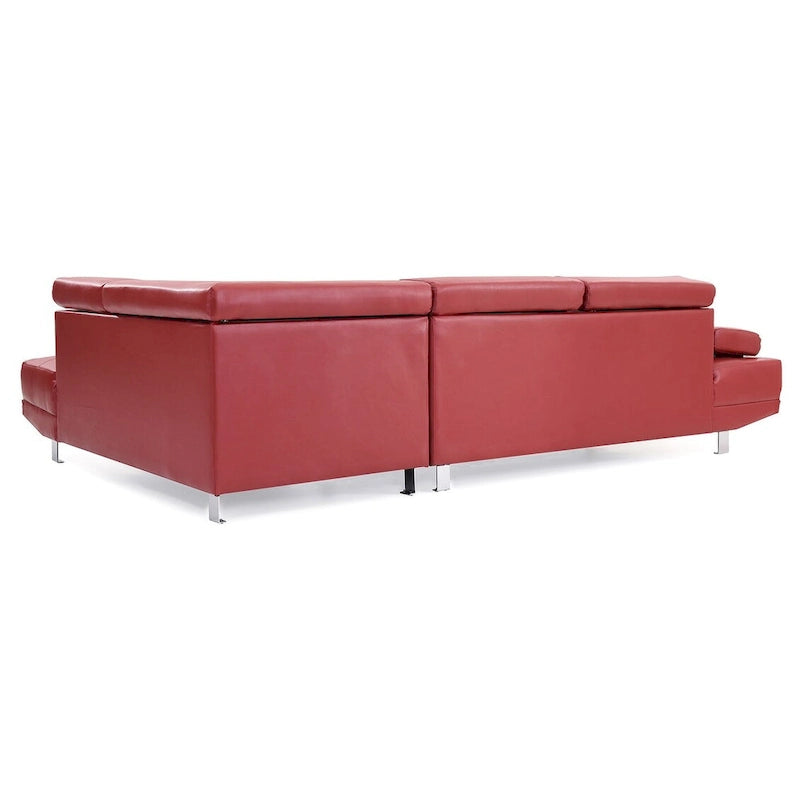 Canapé sectionnel en L 2 pièces en similicuir Riveredge de 277 cm de large - 76L x 109W x 28H