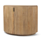 Meuble d'appoint en bois massif marron clair